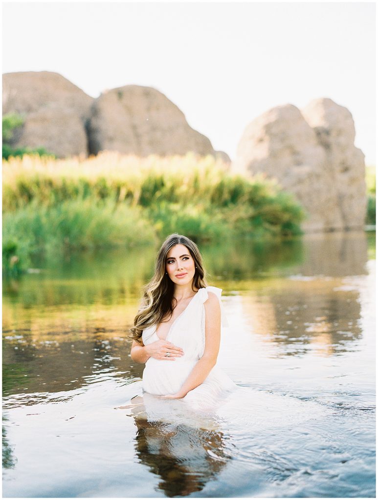 River Maternity Session